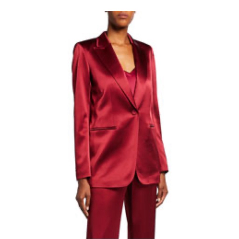Lafayette Satin Blazer, Holiday Party Posh